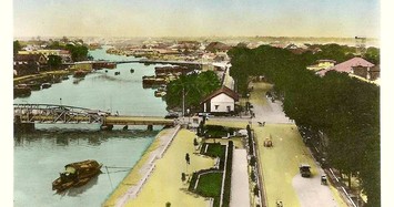 Hình ảnh Cầu Mống trứ danh Sài Gòn trên loạt bưu thiếp trăm tuổi