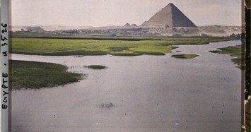 Ngắm quần thể các kim tự tháp huyền thoại ở Ai Cập năm 1914