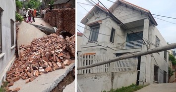 Ngôi nhà 2 tầng tại Hà Nội bị “hố tử thần” nuốt chửng