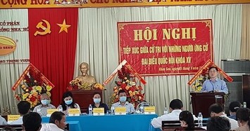 Chủ tịch VUSTA Phan Xuân Dũng và các ứng viên ĐBQH khoá XV tiếp xúc cử tri huyện Ninh Sơn