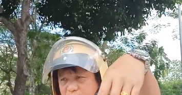 CSGT chửi tục khi bị tài xế quay clip ở trung tâm Sài Gòn