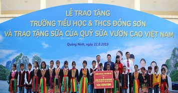 Trẻ em Quảng Ninh đón trường mới từ Chủ tịch Quốc hội và 71 ngàn ly sữa ngon