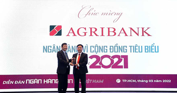 Agribank được trao giải thưởng Ngân hàng Việt Nam tiêu biểu 2021