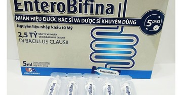 Nhãn hàng men vi sinh Entero Bifina bị cảnh báo vi phạm 