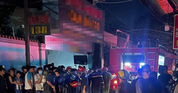 Cháy quán karaoke tại Đồng Nai, cảnh sát đang tìm kiếm người bên trong