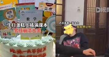 Video: Dậy sóng chiếc bánh sinh nhật đặc biệt mẹ tặng con trai