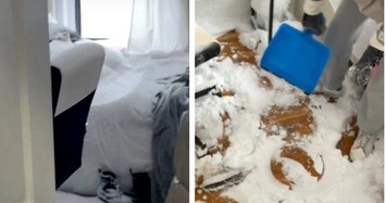 Video: Cả nhà bị đóng băng khi cô gái quên đóng cửa sổ