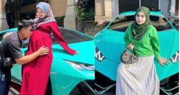 Vợ trẻ gây sốt khi mua siêu xe Lamborghini gần 11 tỷ tặng chồng