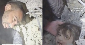 Thảm họa động đất ở Thổ Nhĩ Kỳ và Syria: Ứa nước mắt cảnh cha tìm thấy con gái trong đống đổ nát