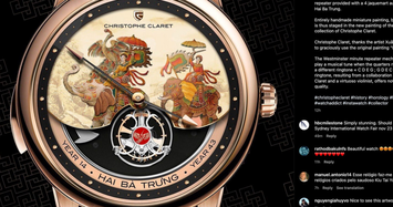 Đồng hồ Thụy Sỹ khắc họa hình ảnh Hai Bà Trưng có giá bao nhiêu?