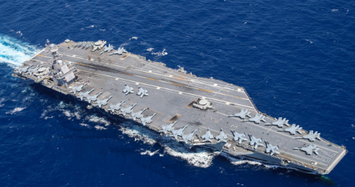 Xem siêu tàu sân bay lớn nhất thế giới USS Gerald R. Ford tập trận 