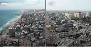 Thành phố Gaza trước xung đột và hiện tại quá xót xa