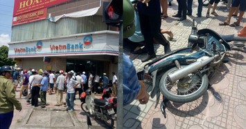 Mang súng vào cướp ngân hàng Vietinbank ở Hà Nội