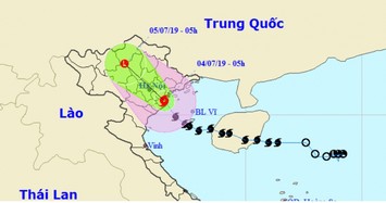 Bão số 2 giật cấp 11 đã đổ bộ vào đất liền, mưa rất to từ Thanh Hóa đến Nghệ An 