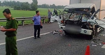 2 cha con tử vong thương tâm trên cao tốc ở Sài Gòn