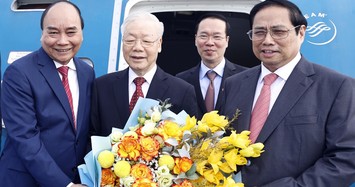 Sáng nay, Tổng Bí thư Nguyễn Phú Trọng lên đường thăm chính thức Trung Quốc