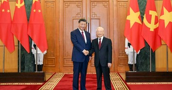 Tổng Bí thư Nguyễn Phú Trọng đón Tổng Bí thư, Chủ tịch Trung Quốc Tập Cận Bình