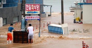 Cận cảnh sức tàn phá của bão Haishen tại Hàn Quốc