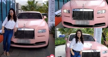 Cận cảnh Rolls-Royce Wraith màu hồng bà Nguyễn Phương Hằng