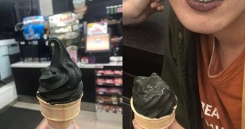 Loại kem đen khiến người ăn vừa khóc vừa cười