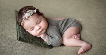 Ngắm bộ ảnh dễ thương tuyệt đỉnh của bé sơ sinh đang ngủ