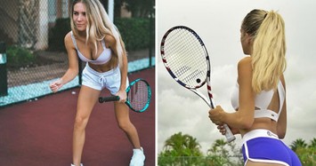 Hoảng hồn thời trang sexy của các mỹ nhân trên sân tennis