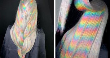 Ấn tượng cách dưỡng tóc nhuộm cầu vồng của nhà tạo mẫu nổi tiếng Nga