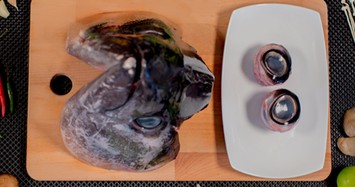 Kinh dị món ăn làm từ mắt cá ngừ 