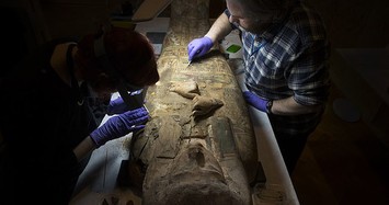 Bí mật bất ngờ bên trong quan tài chứa xác ướp Ai Cập 3.000 tuổi