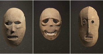 Những chiếc mặt nạ cổ khắc họa khuôn mặt người chết
