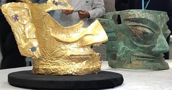 Khai quật mặt nạ vàng 3.000 tuổi ở Trung Quốc