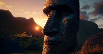 Kinh ngạc phát hiện tượng Moai mới trên đảo Phục Sinh