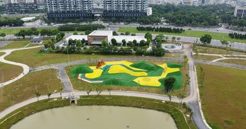 Cận cảnh tiến độ công trình công viên lớn nhất quận Nam Từ Liêm