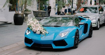 Đại gia Hải Phòng lái Lamborghini kéo dàn Kia Cerato rước dâu