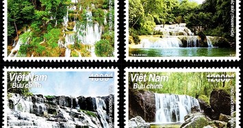 Tận mục dòng thác nổi tiếng Tây Bắc vừa được in hình lên tem Việt Nam