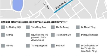 [Infographics] Hà Nội phân luồng giao thông phục vụ lễ Quốc tang