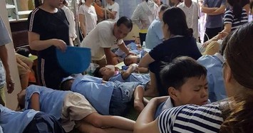 Ninh Bình: Hơn 200 học sinh trường Đinh Tiên Hoàng nhập viện nghi ngộ độc thực phẩm