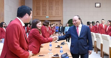 Chùm ảnh: Thủ tướng gặp mặt đoàn thể thao Việt Nam dự ASIAD