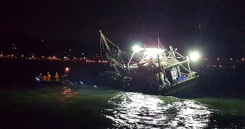Chìm tàu cá trong đêm, 4 thuyền viên mất tích