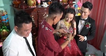 Cô dâu Cà Mau được tặng 115 cây vàng trong đám cưới gây sốt