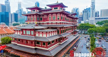 Choáng ngợp ngôi chùa triệu đô lộng lẫy giữa quốc đảo Singapore