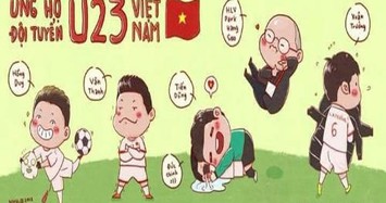 "Nam thần sân cỏ" U23 Việt Nam cực dễ thương qua bộ ảnh hài hước