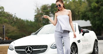 Ninh Dương Lan Ngọc cầm lái Mercedes-AMG SLC 43 tiền tỷ