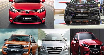 Điểm mặt ôtô bán chạy nhất tháng 5/2018 tại thị trường Việt