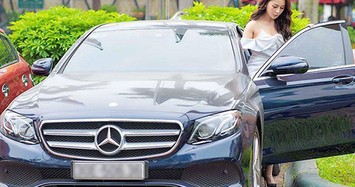 “Quỳnh búp bê” cầm lái xe sang Mercedes E250 giá 2,5 tỷ