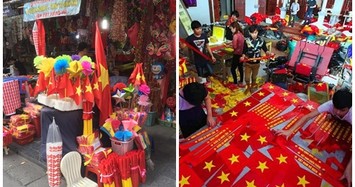 Sản phẩm cổ vũ Olympic Việt Nam hút hàng trước trận tứ kết