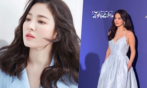 Song Hye Kyo diện váy xẻ sâu khoe ngực hậu ly hôn