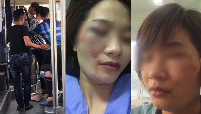 Nữ phụ xe bus Mỹ Đình bị 4 thanh niên đánh đập đúng ngày 20/10