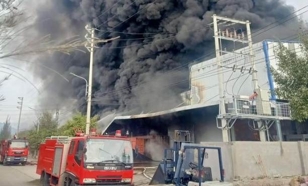 Cháy lớn tại cụm công nghiệp ở Quảng Ninh 