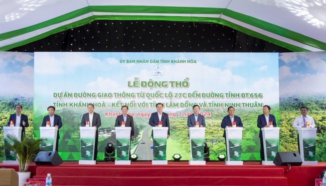 Động thổ dự án giao thông kết nối Khánh Hòa - Ninh Thuận - Lâm Đồng
